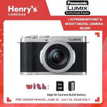 Panasonic Lumix L10 Premium Point & Shoot Digital Camera - Silver (PRE-ORDER) Panasonic Lumix L10 Premium Point & Shoot Digital Camera - Silver (PRE-ORDER)