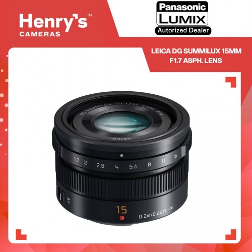 Panasonic Leica DG Summilux 15mm f/1.7 ASPH. Lens