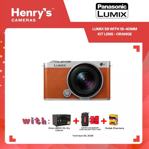 Panasonic Lumix S9 with 18-40mm Kit Lens - Orange