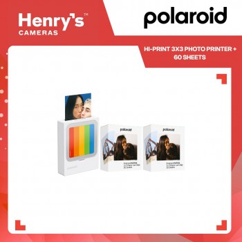 Polaroid Hi-Print 3X3 Photo Printer + 60 Sheets
