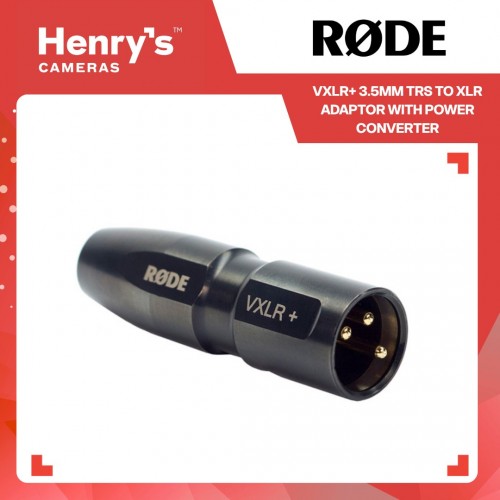 Rode VXLR+ 3.5mm TRS to XLR Adaptor with Power Converter