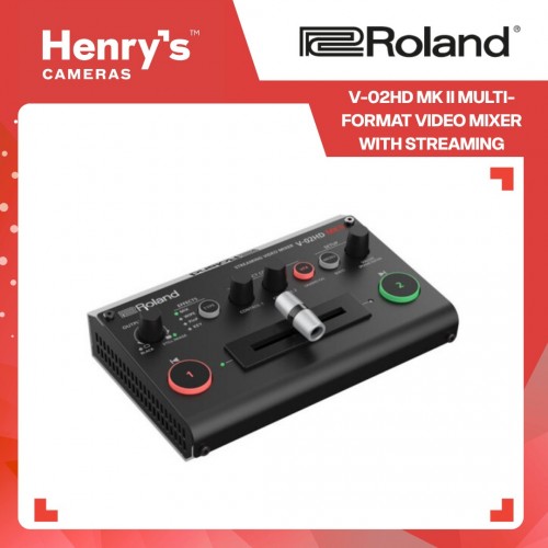 Roland V-02HD MK II Multi-Format Video Mixer with Streaming