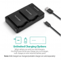 RAVPOWER CANON LP-E8 2PCS BATTERY + CHARGER