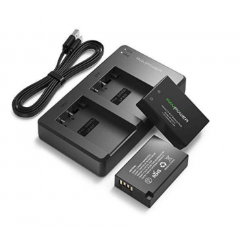 RAVPOWER CANON LP-E6 2PCS BATTERY + CHARGER RAVPOWER CANON LP-E6 2PCS BATTERY + CHARGER