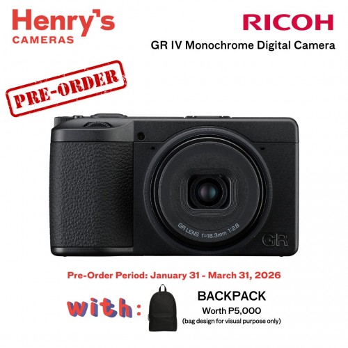 Ricoh GR IV Monochrome Digital Camera [PREORDER]