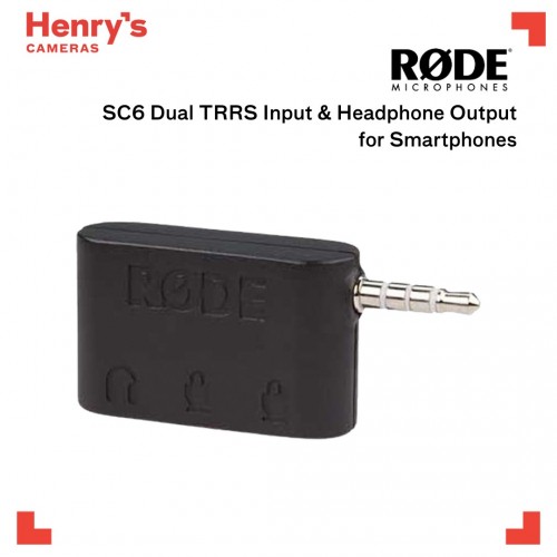 Rode SC6 Dual TRRS Input and Headphone Output for Smartphones