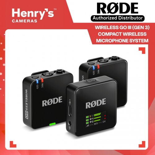 Rode Wireless GO III (Gen 3) Compact Wireless Microphone System