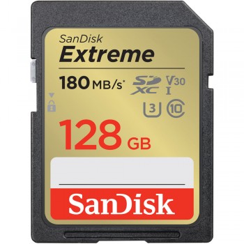 Sandisk Extreme 128GB 180MB/S SDXC UHS-I - SDSDXVA-128G-GNCIN Sandisk Extreme 128GB 180MB/S SDXC UHS-I - SDSDXVA-128G-GNCIN