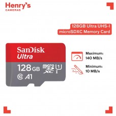 SanDisk Ultra 128GB A1Series micro SD (SDSQUAB-128G-GN6MN), Up to 140MB/s, Class10 U1 A1