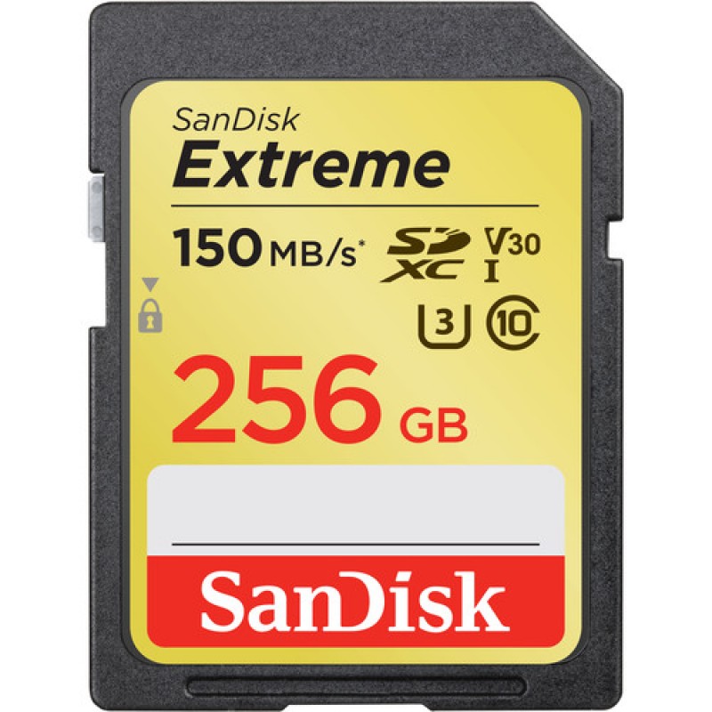 256GB Micro SDXC Extreme Sandisk Memory Card (SDSQXAV-256G-GN6MN)