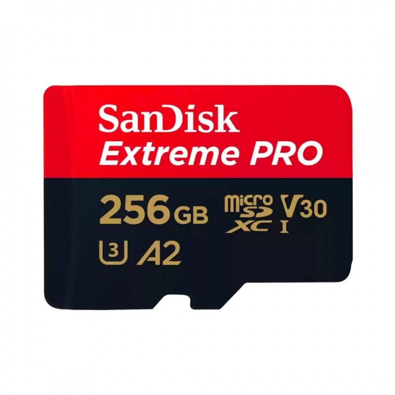 256GB Micro SDXC Extreme Sandisk Memory Card (SDSQXAV-256G-GN6MN)