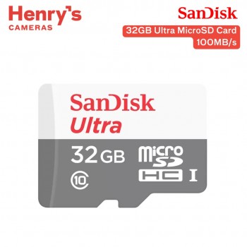 Sandisk 32GB Ultra MicroSD Card 100MB/s - SDSQUNR-032G-GN3MN