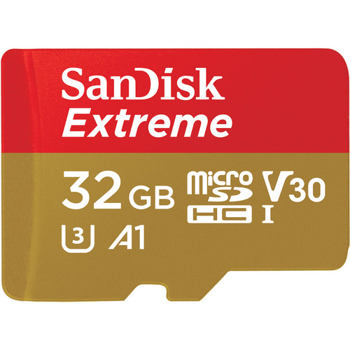 Sandisk Extreme 32GB 32GB MICRO SD 100/60 MB/S 4K SDSQXAF-032G No Adapter