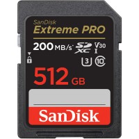 Sandisk Extreme Pro 512GB V30 U3 C10 UHS-1 200MB/s SDSDXXD-512G