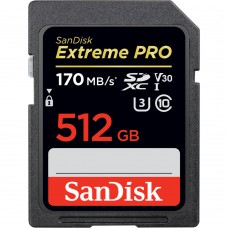 SANDISK EXTREME PRO 512GB SD CARD SDSDXXY-512G