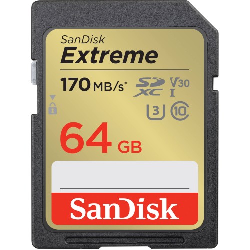 Sandisk Extreme 64GB 170MB/S SDXC SDSDXV2-064G