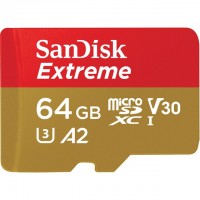 SANDISK EXTREME 64GB MICRO 160/60 MB/S 4K A2 SDSQXA2-064G