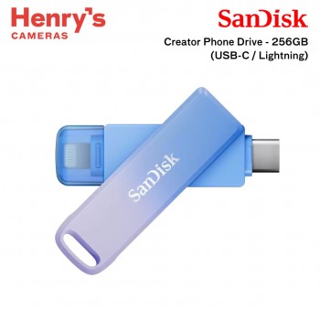 SanDisk Creator Phone Drive - 256GB (USB-C / Lightning) SanDisk Creator Phone Drive - 256GB (USB-C / Lightning)