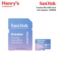 SanDisk Creator Extreme MicroSD Card with Adapter- 256GB