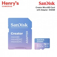 SanDisk Creator Extreme MicroSD Card with Adapter- 512GB