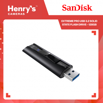 SanDisk Extreme PRO USB 3.2 Solid State Flash Drive - 128GB SanDisk Extreme PRO USB 3.2 Solid State Flash Drive - 128GB
