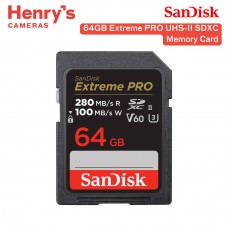 SanDisk 64GB Extreme PRO UHS-II SDXC Memory Card - SDSDXEP-064G-GN4IN SanDisk 64GB Extreme PRO UHS-II SDXC Memory Card - SDSDXEP-064G-GN4IN