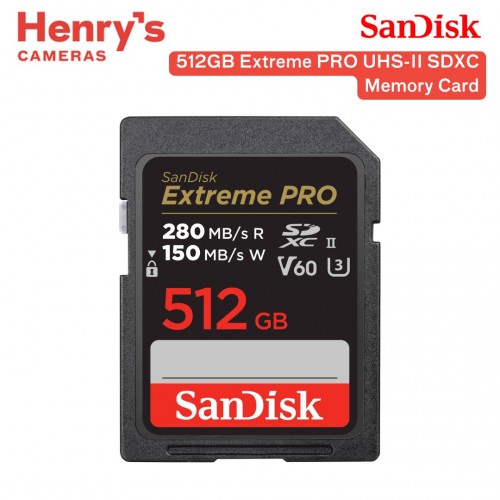 SanDisk 512GB Extreme PRO UHS-II SDXC Memory Card - SDSDXEP-512G-GN4IN