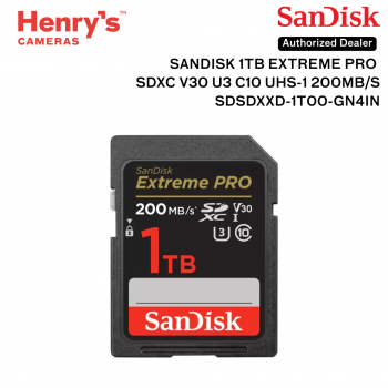 Sandisk Extreme Pro 1TB V30 U3 C10 UHS-1 200MB/s - SDSDXXD-1T00-GN4IN Sandisk Extreme Pro 1TB V30 U3 C10 UHS-1 200MB/s - SDSDXXD-1T00-GN4IN