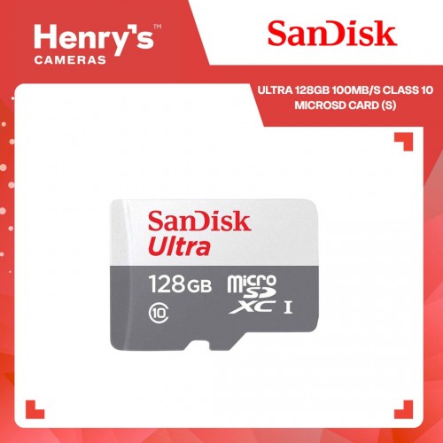 Sandisk Ultra 128GB 100MB/s Class 10 MicroSD Card (S)