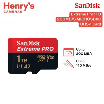 Sandisk Extreme Pro 1TB 200MB/S MICROSDXC UHS-1 Card Sandisk Extreme Pro 1TB 200MB/S MICROSDXC UHS-1 Card