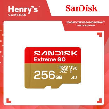 Sandisk 256gb Extreme GO microSDXC™ UHS-I Card V30