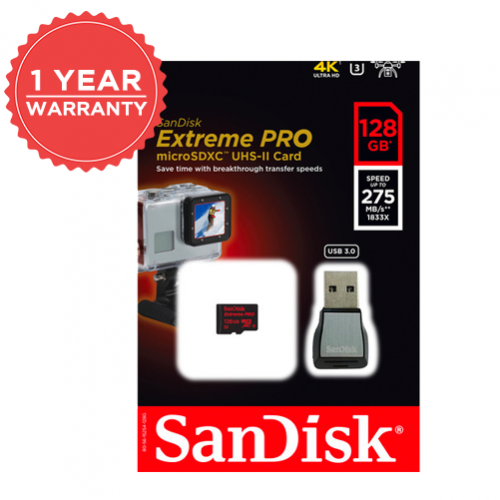 Sandisk Extreme Pro Microsdxc 128g Sdsdqxpj 128g 275mb S U 3 4k Class 10