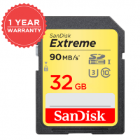 SANDISK EXTREME SDHC™ UHS-I 32GB 90MB/S SDHC UHS-I C10 (S) SDSDXVE-032G