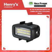 SEA FROGS SL-100 40 Meters Depth 700 Lumen  LED Light For Diving Black