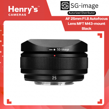 SG-IMAGE AF 25mm F1.8 Lens MFT M43 mount Black