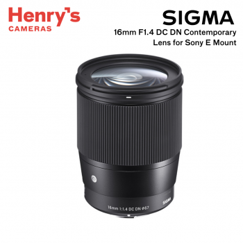 Sigma 16mm F1.4 DC DN Contemporary Lens for Sony E Mount Sigma 16mm F1.4 DC DN Contemporary Lens for Sony E Mount