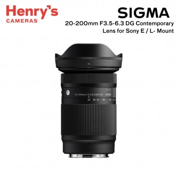Sigma 20-200mm F3.5-6.3 DG Contemporary Lens for Sony E / L- Mount Sigma 20-200mm F3.5-6.3 DG Contemporary Lens for Sony E / L- Mount