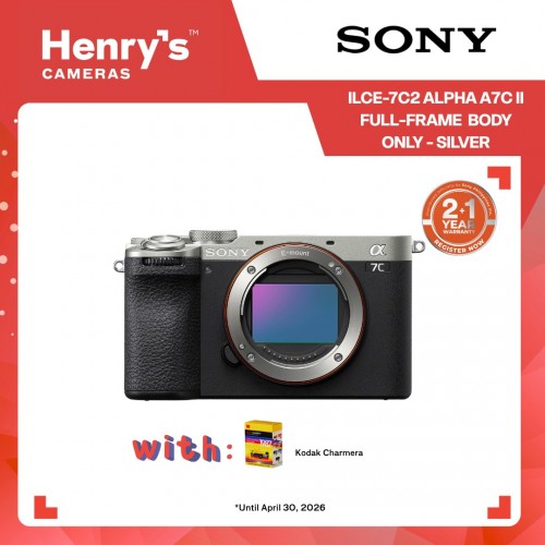 Sony ILCE-7C2 Alpha A7C II Full-Frame Mirrorless Camera Body Only - Silver