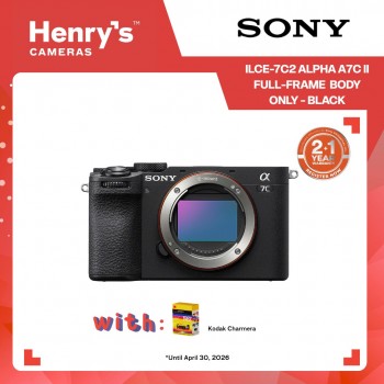 Sony ILCE-7C2 Alpha A7C II Full-Frame Mirrorless Camera Body Only - Black