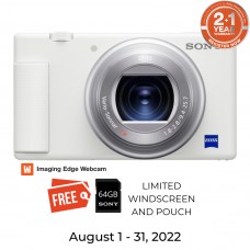 Sony ZV-1 Digital Vlog Camera White Unit (without Grip)