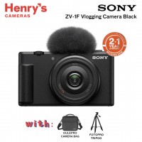 Sony ZV-1F Vlogging Camera Black