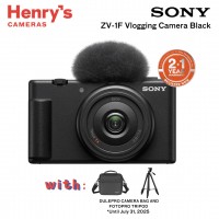 Sony ZV-1F Vlogging Camera Black