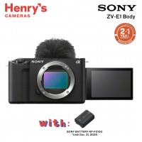 Sony ZV-E1 Digital Camera (Body Only) Black (Sony Phil)
