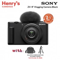 Sony ZV-1F Vlogging Camera Black