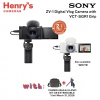 Sony ZV-1 Digital Vlog Camera with VCT-SGR1 Grip Sony ZV-1 Digital Vlog Camera with VCT-SGR1 Grip