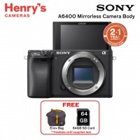 Sony Alpha A6400 Mirrorless Camera Body Black