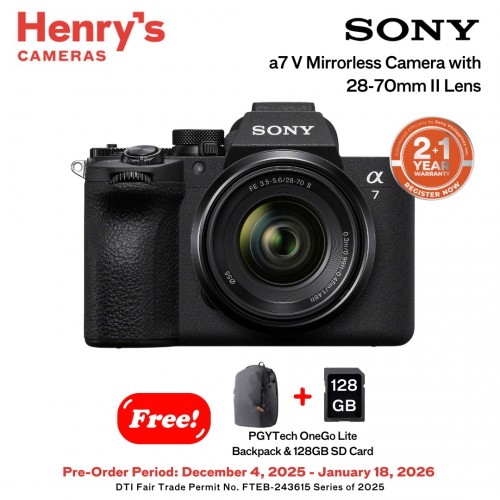 Sony Alpha A7 V ILCE-7M5 Mirrorless Camera with 28-70mm II Lens [PRE-ORDER]