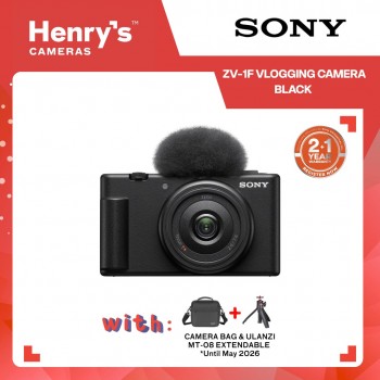 Sony ZV-1F Vlogging Camera Black
