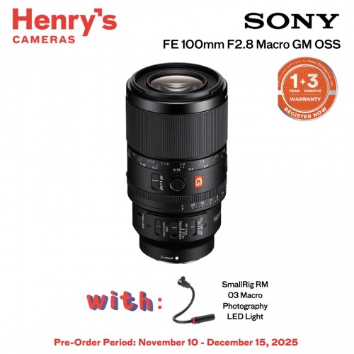 Sony FE 100mm F2.8 Macro GM OSS [PRE-ORDER]