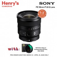 Sony FE 16mm F1.8 G Lens (PRE-ORDER)